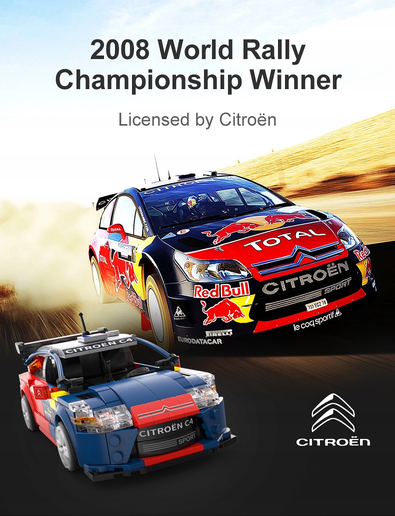Cada Citroen C4 WRC televairas 329 dalių