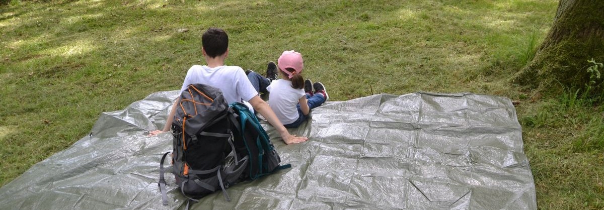 Tarp grindų dangos lakštinė palapinė 2x2 vandeniui atspari