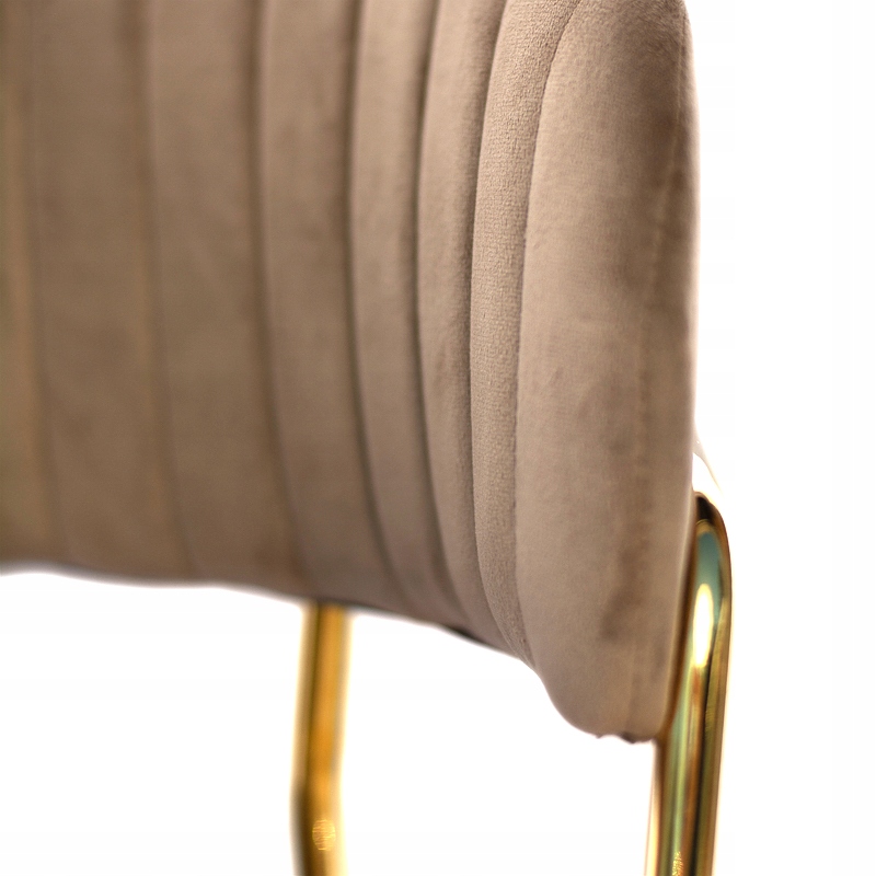 MODERN GLAMOUR CAPPUCCINO VELVET MINŠTA AKSOMINĖ VIRTUVĖS KĖDĖ