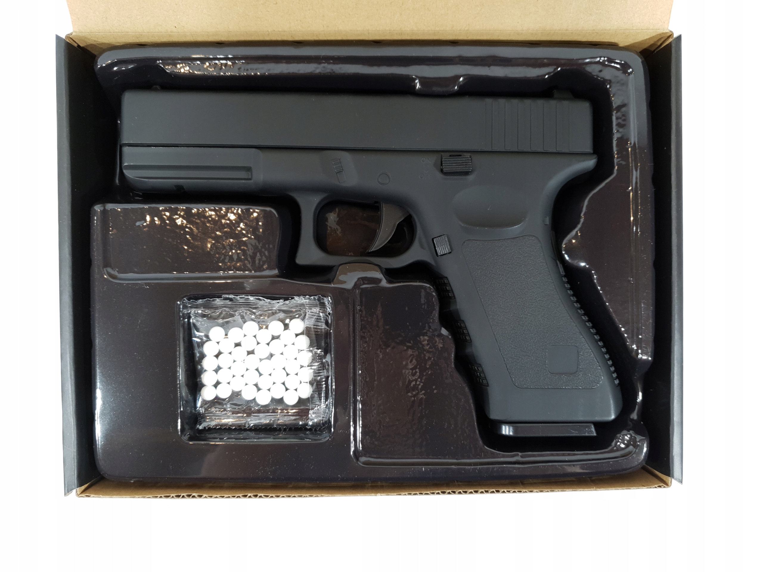 METALINIS BB GUN GUN GLOCK 17 BLACK ASG DIDŽIOJO IMITACINĖS GINKO KOPIJA