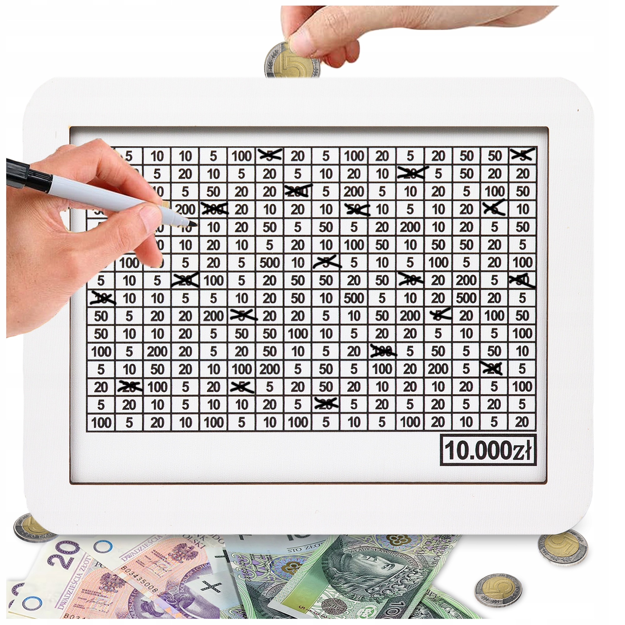 Medinė skarbonka tikslui 10000 zł