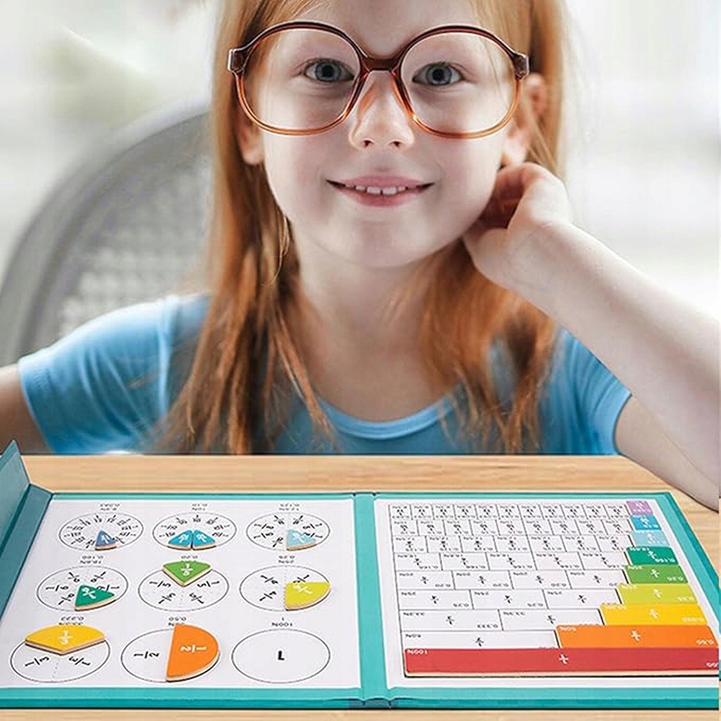 Magnetinė edukaccinė lenta trupmenoms ir matematikai