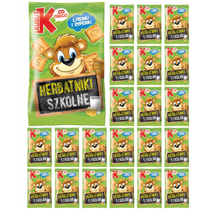 KUBUŚ Co Nieco Buttery School sausainiai 22x30g