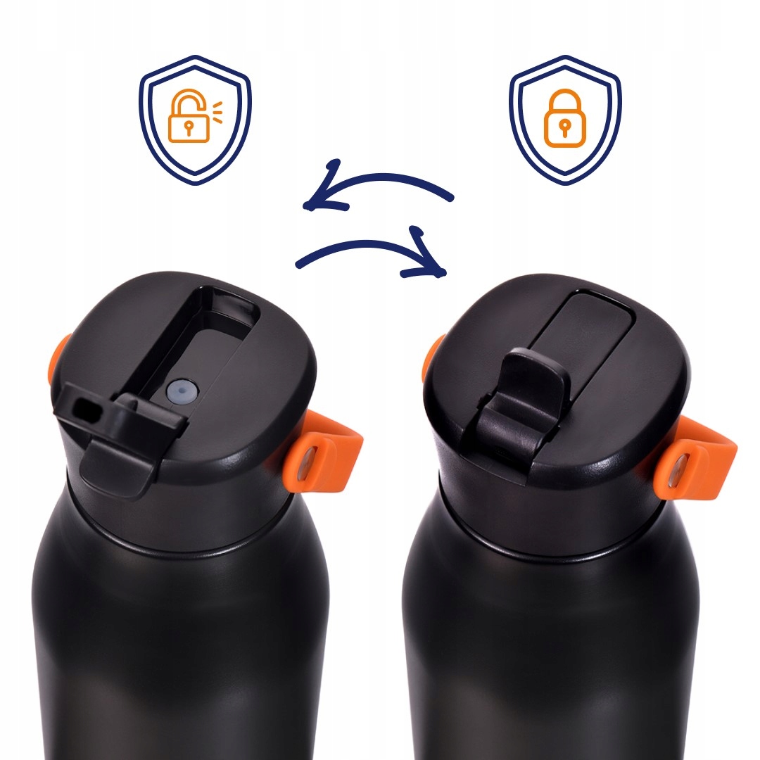 Majestic Sport termo butelė plieno su šiaudais 900ml