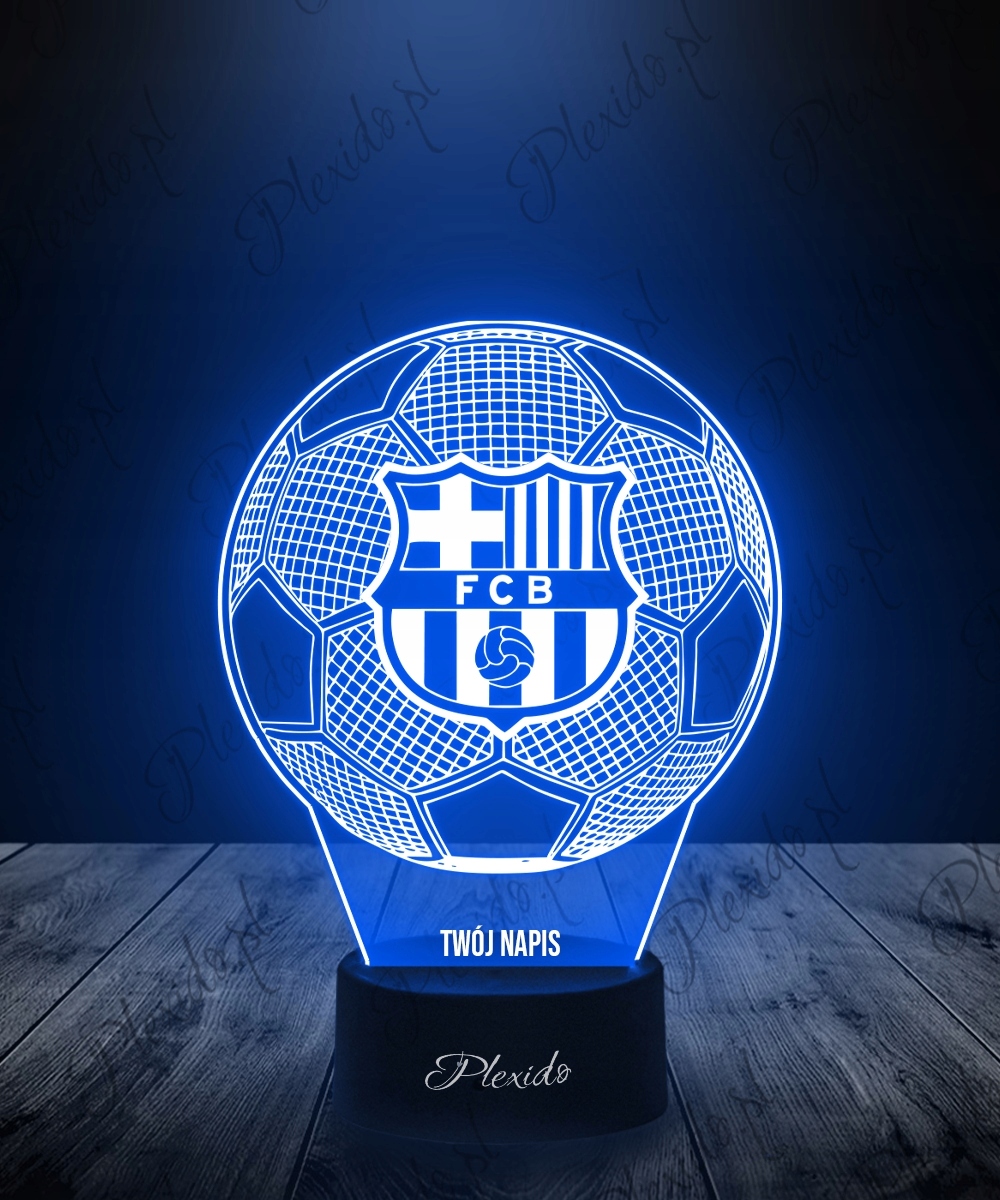 Plexido 3D LED šviesa FC Barcelona su vardu, futbolo dovana