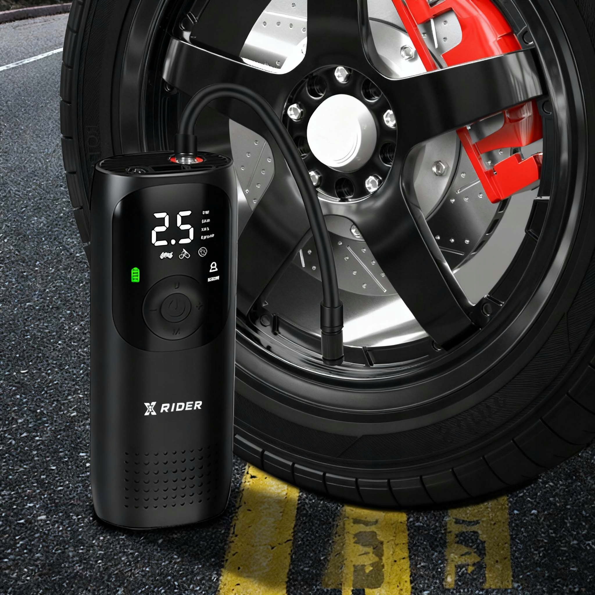 UNIVERSALUS ELEKTRINIS DVIRAČIO SIurblys, skirtas XRIDER MOTOROLERIUI 150 PSI
