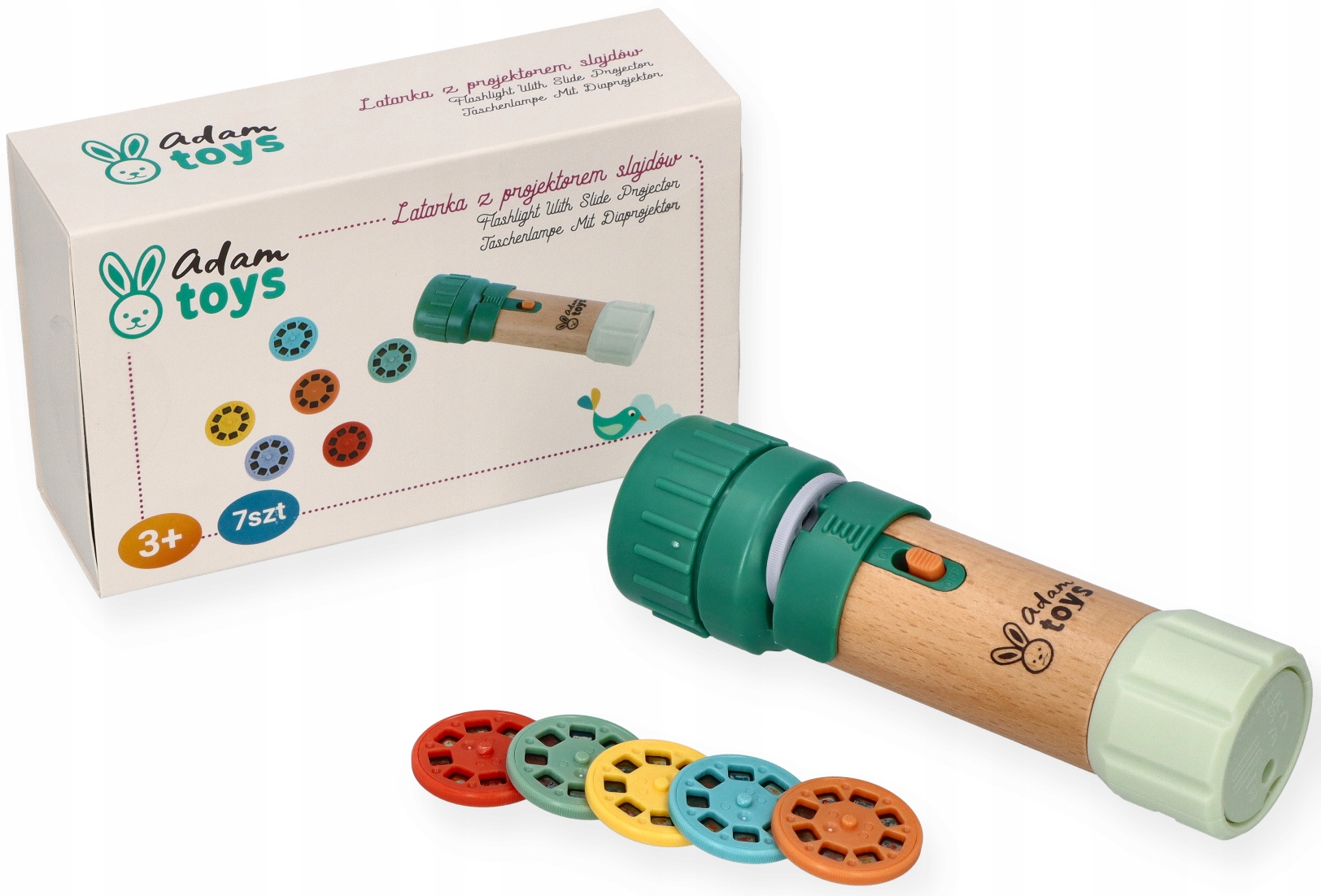 Adam Toys projektorius su gyvūnų slaidais