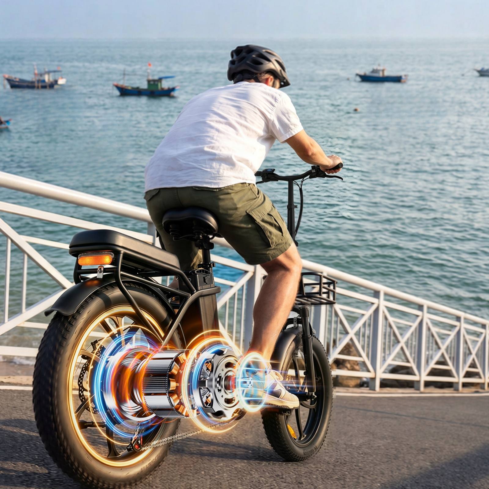 ALLGOBIKE AC20 2026 vyriškas/moteriškas elektrinis dviratis 20AH 120KM 20" 7 greičių