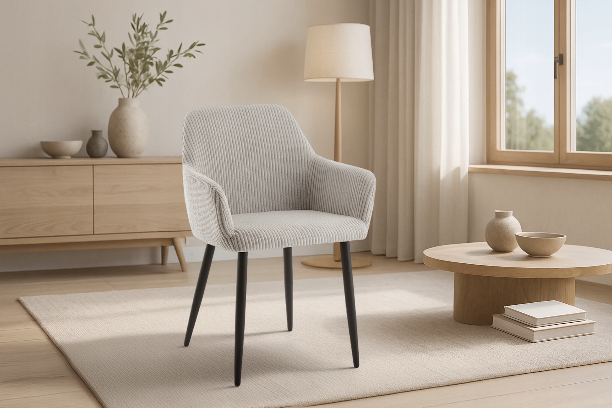 ŠIUOLAIKINĖ STILINGA KĖDĖ VIRTUVĖ VALGOMAS SVETAINE KT206 LOTTA Velvetas TAUPE