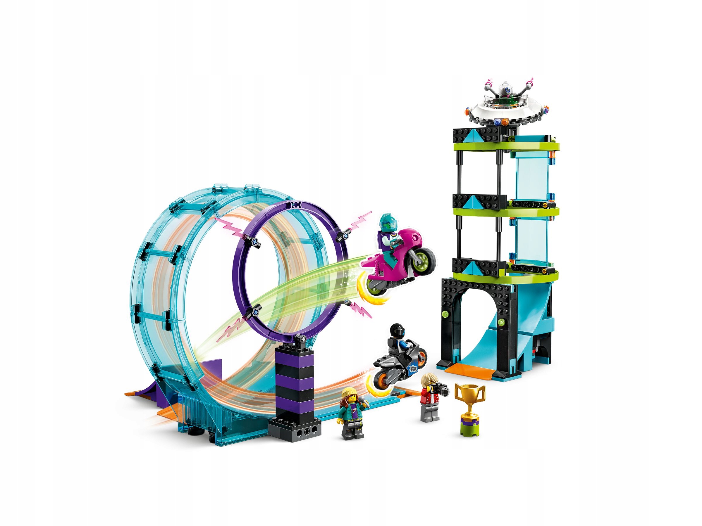 „LEGO Bricks Extreme Stunt Challenge“, 385 vienetai, PAKUOTĖS APRAŠYMAS