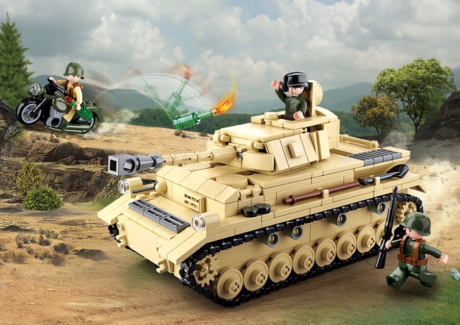 Sluban Panzer IV tankas 543 elementai M38-B0693