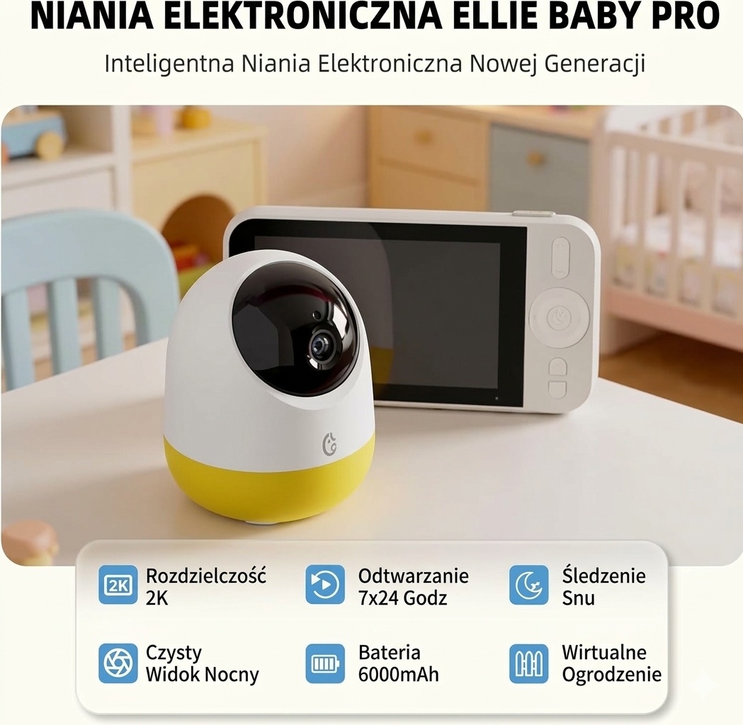 Annke vaiko stebėjimo kamera 2K UHD, 5x mastelis, 360°, 32GB