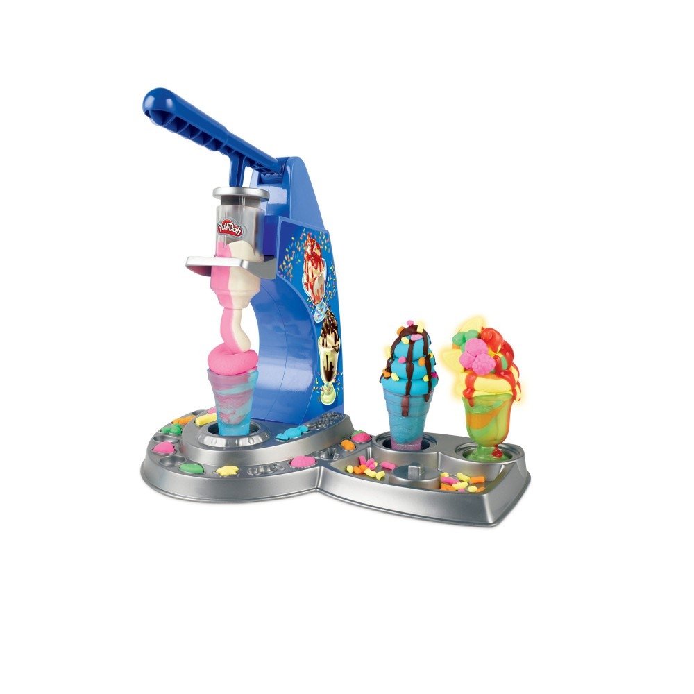 Play-Doh tėkmės ledų parduotuvė plastilinas