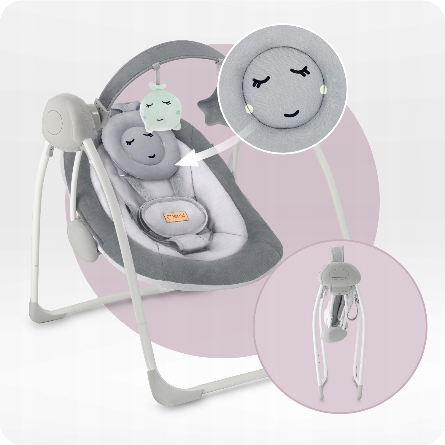 MoMi LISS elektrinis gultukas su vibracija