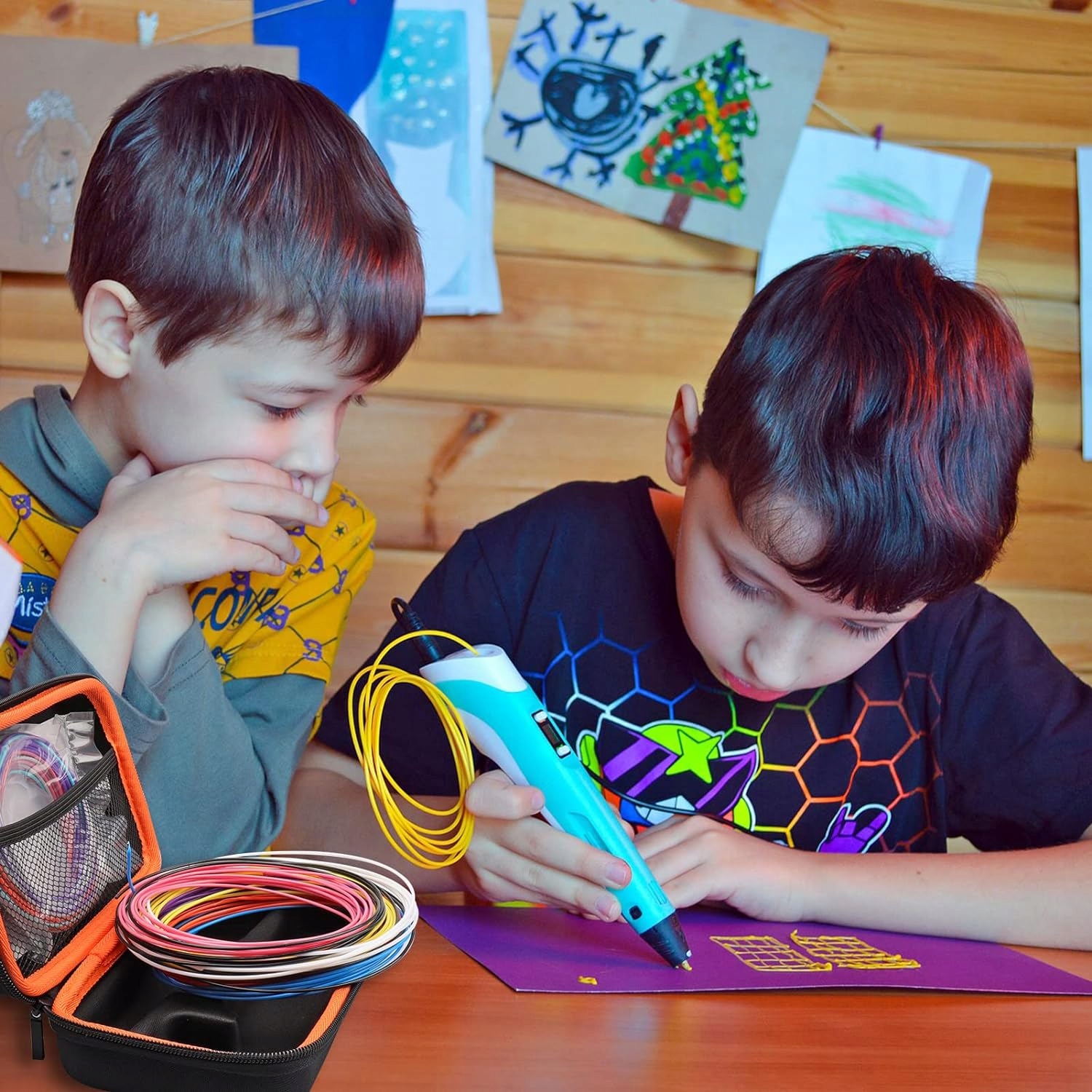 Bedee 3D rašiklis 12 spalvų PLA vielutės
