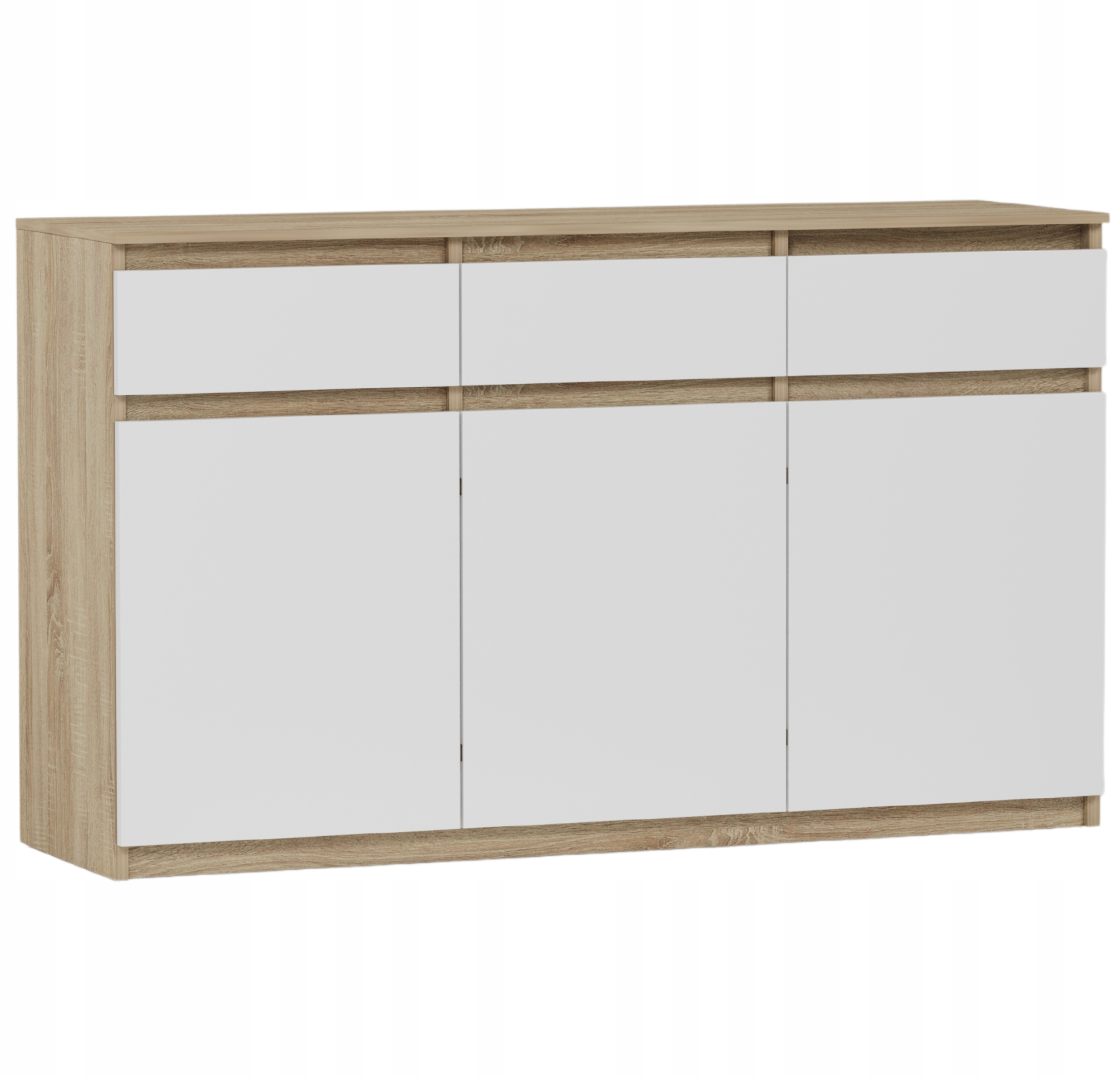 Framire komoda 98 cm 3 stalčiai sonoma spalva