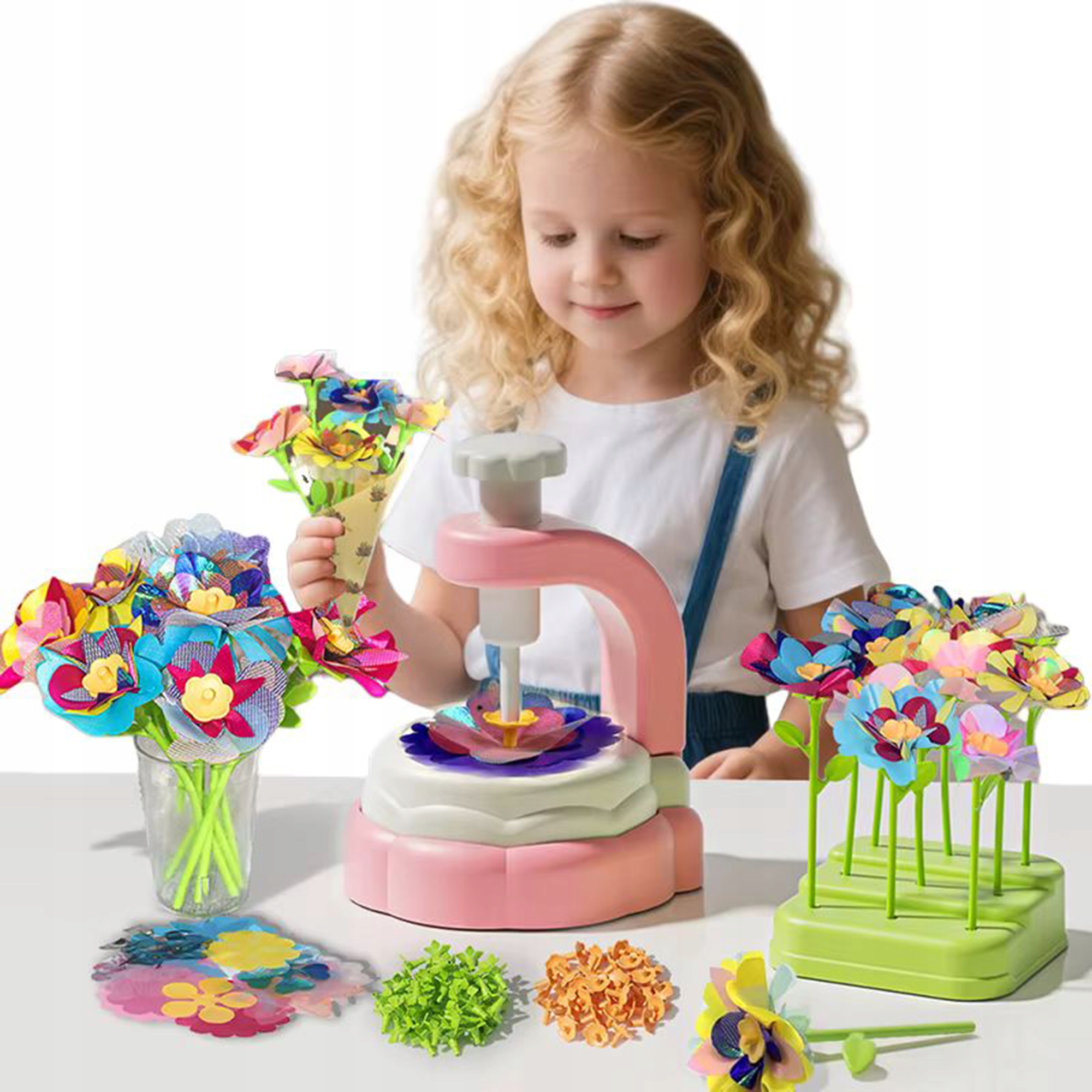 3D FLOWER MAKER KŪRYBINIS RINKINYS XXL 160 EL DIY puokštės