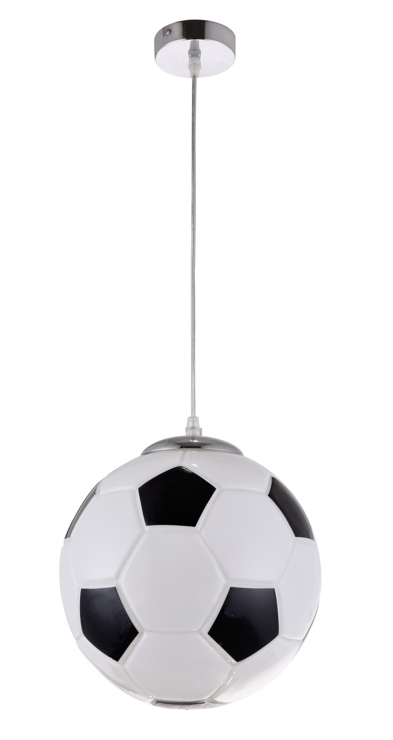 Krislamp pakabinama lempa su futbolo kamuolio dizainu