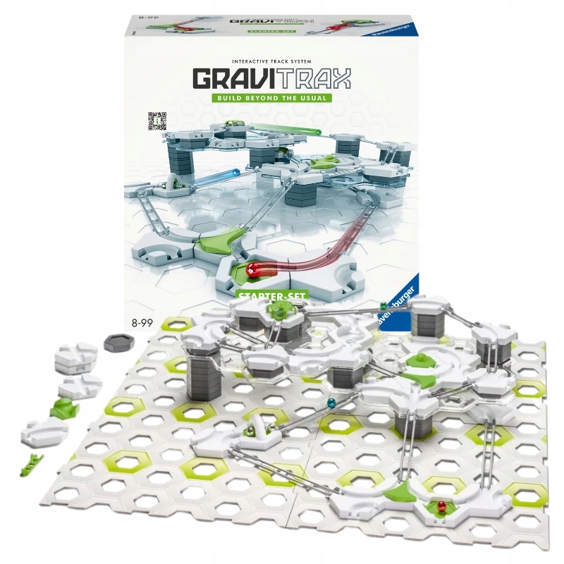 RAVENSBURGER GRAVITRAX STARTER RINKINYS ŽAIDIMŲ KAMUOLIŲ TAKAS DĖLIO PRADĖTIS 8+