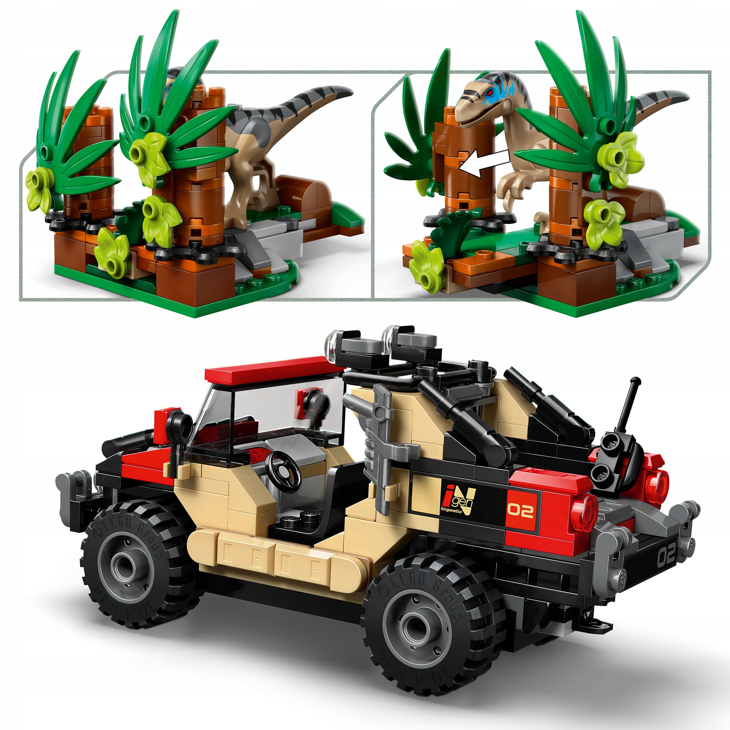 LEGO Jurassic World raptorinė bėgimo 76972