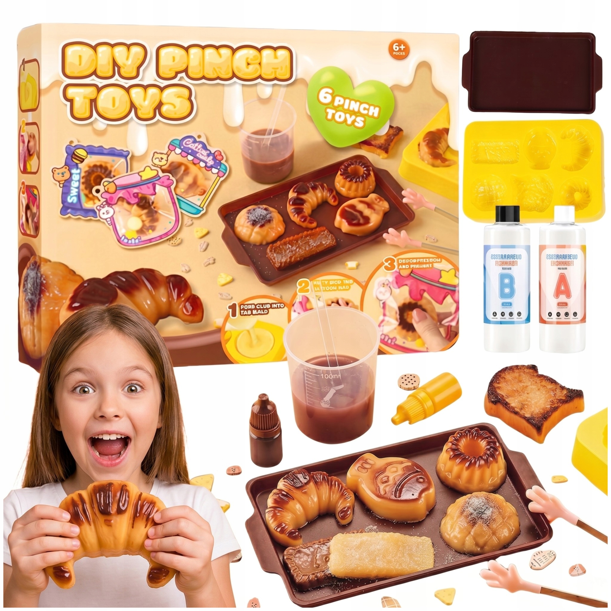 LEAN Toys gniūčkų darymo rinkinys cukierninė