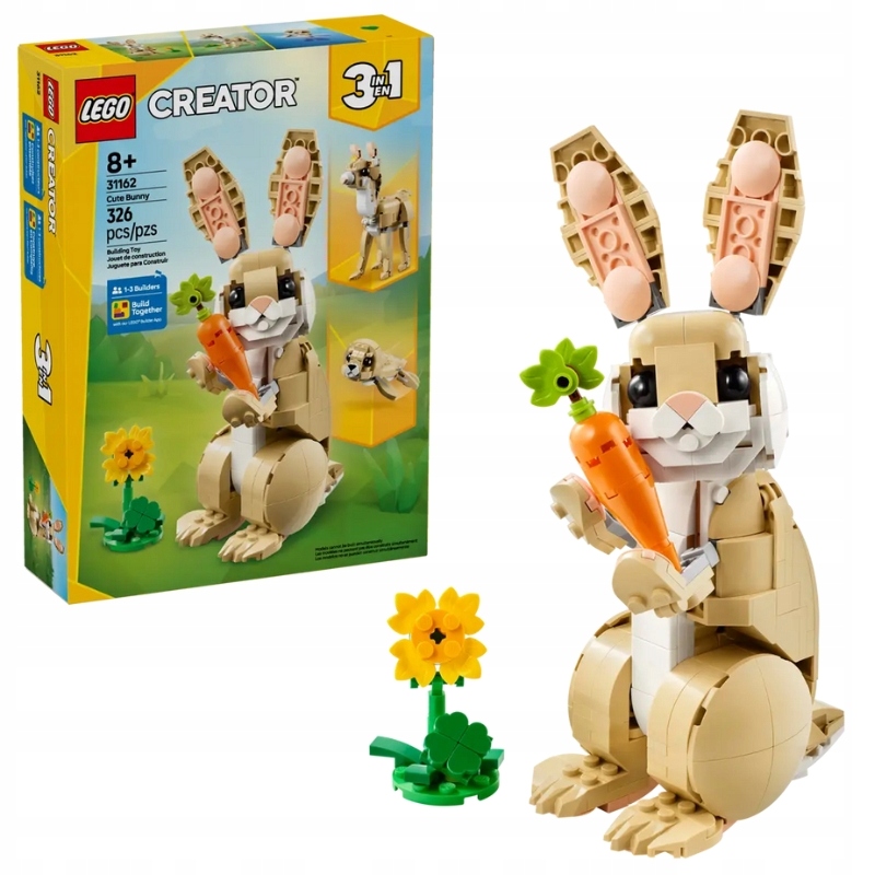 LEGO Creator triukšas – triušis, lama ir seal, 326 el., 8+