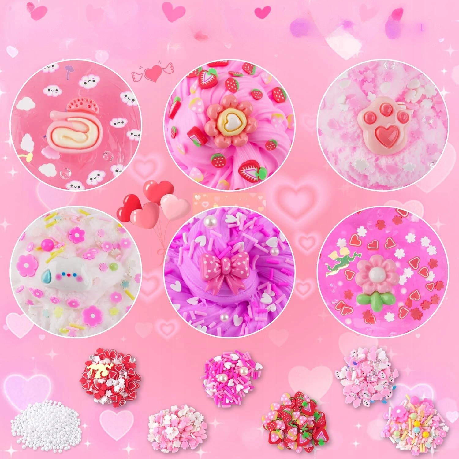 Zestaw robienia slime masa plastyczna fabryka pink