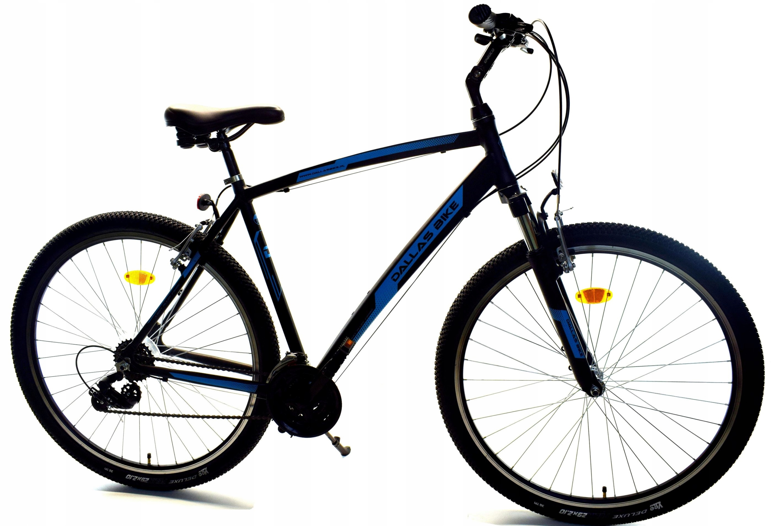 Kalnų dviračio 29" aliuminio DALLAS Shimano reguliuojamas amortizatorius