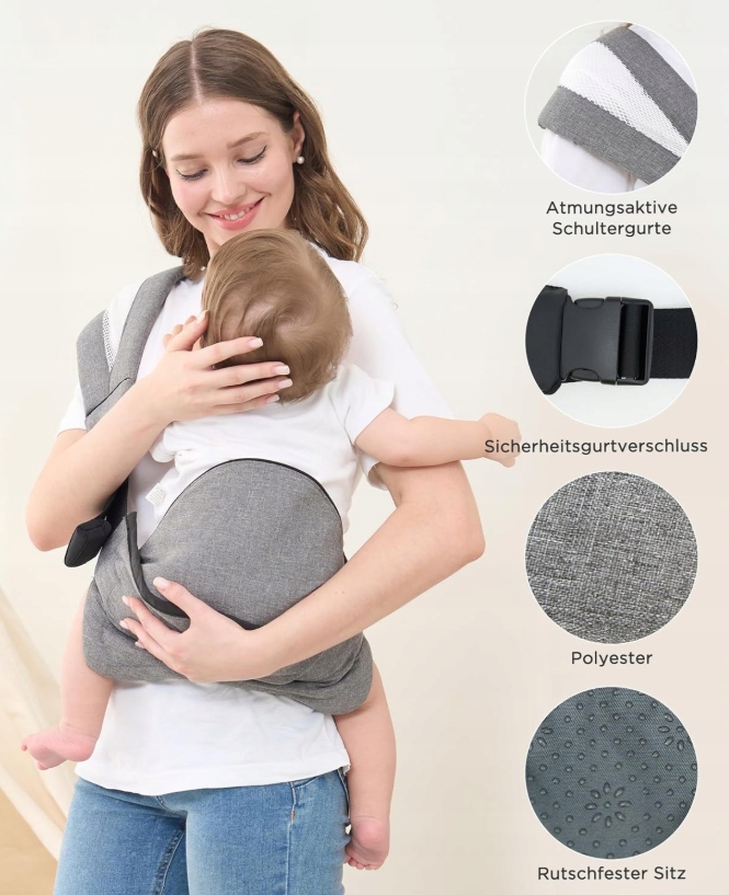 Gagaku ergonominis nešiojamasis nosidis 6-36 mėnesių
