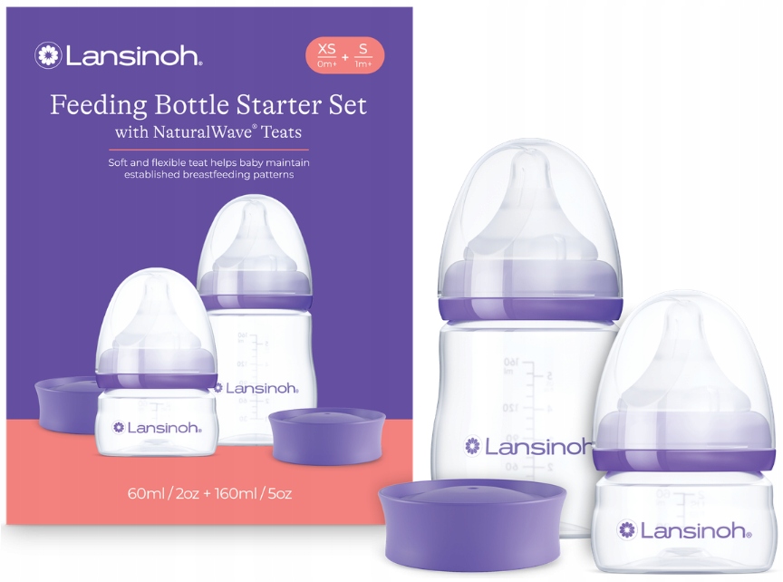 Lansinoh butelka do karmienia 160ml zestaw