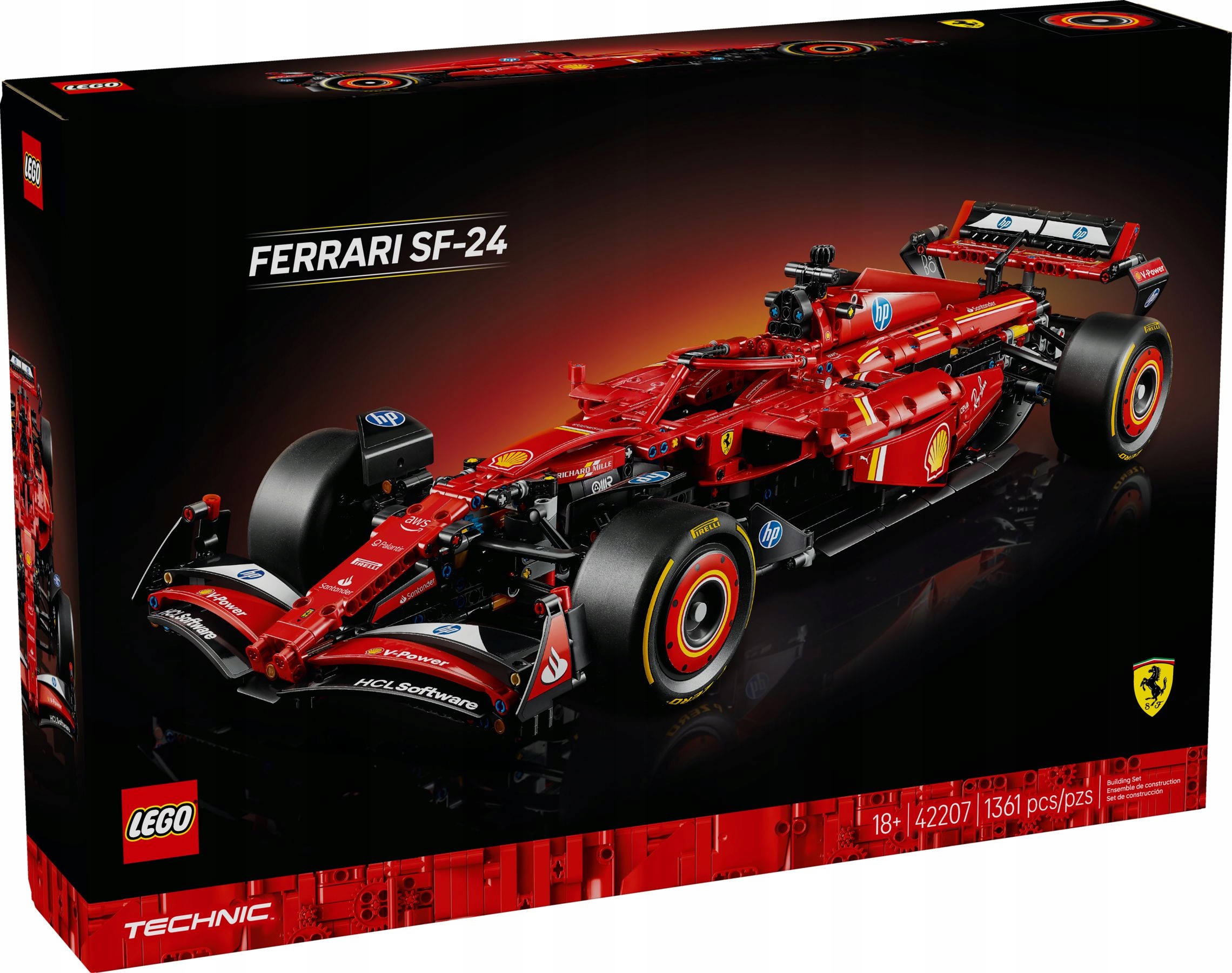 LEGO 42207 Ferrari SF-24 F1 lenktyninis automobilis