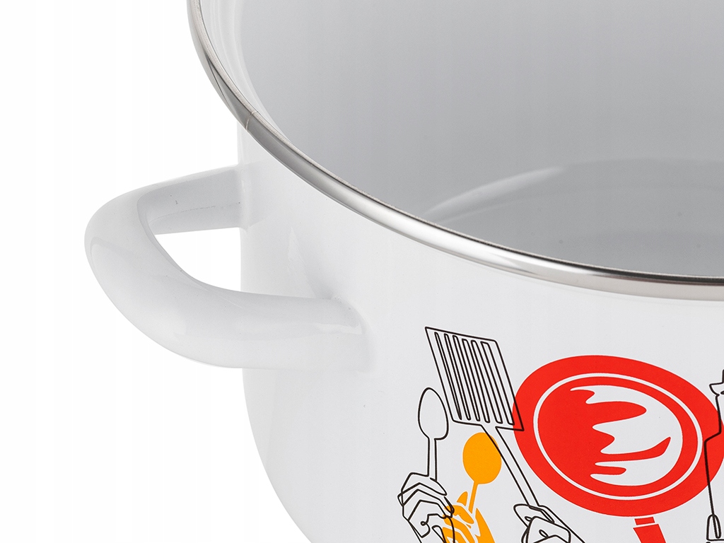 Emaliuotas puodas PEPITO ENAMEL PLESZEW 22 CM 4,7L