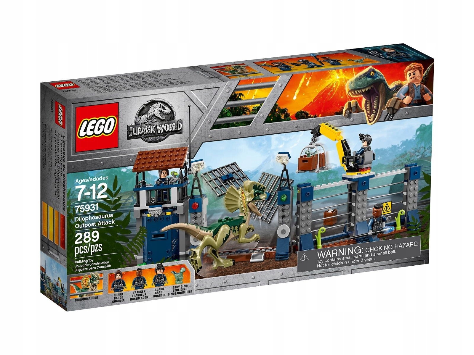 LEGO Jurassic World – 75931 dilofozauro ataka prieš postą – nauja