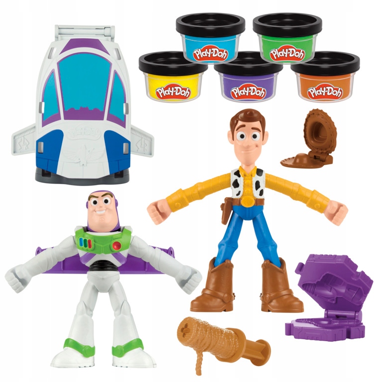 Play-Doh ciastolina Toy Story kosmines kreacijos