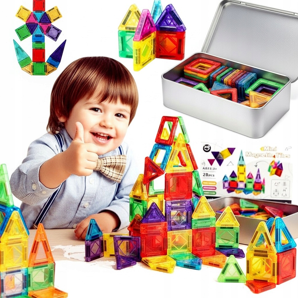 Norimpex magnetiniai 3D konstruktoriniai klockai 56 el.