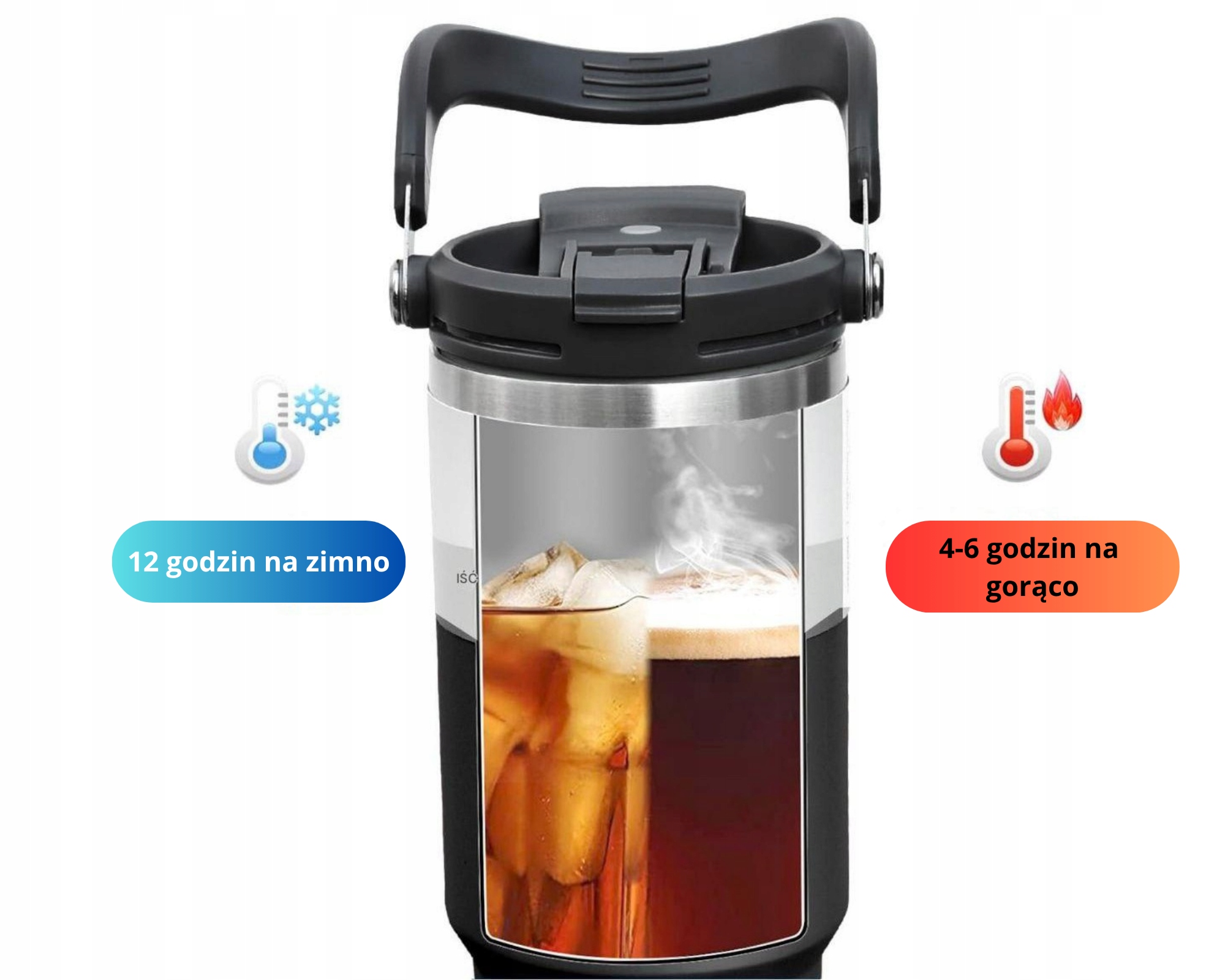 Terminis puodelis automobilyje su sūpresle 900ml