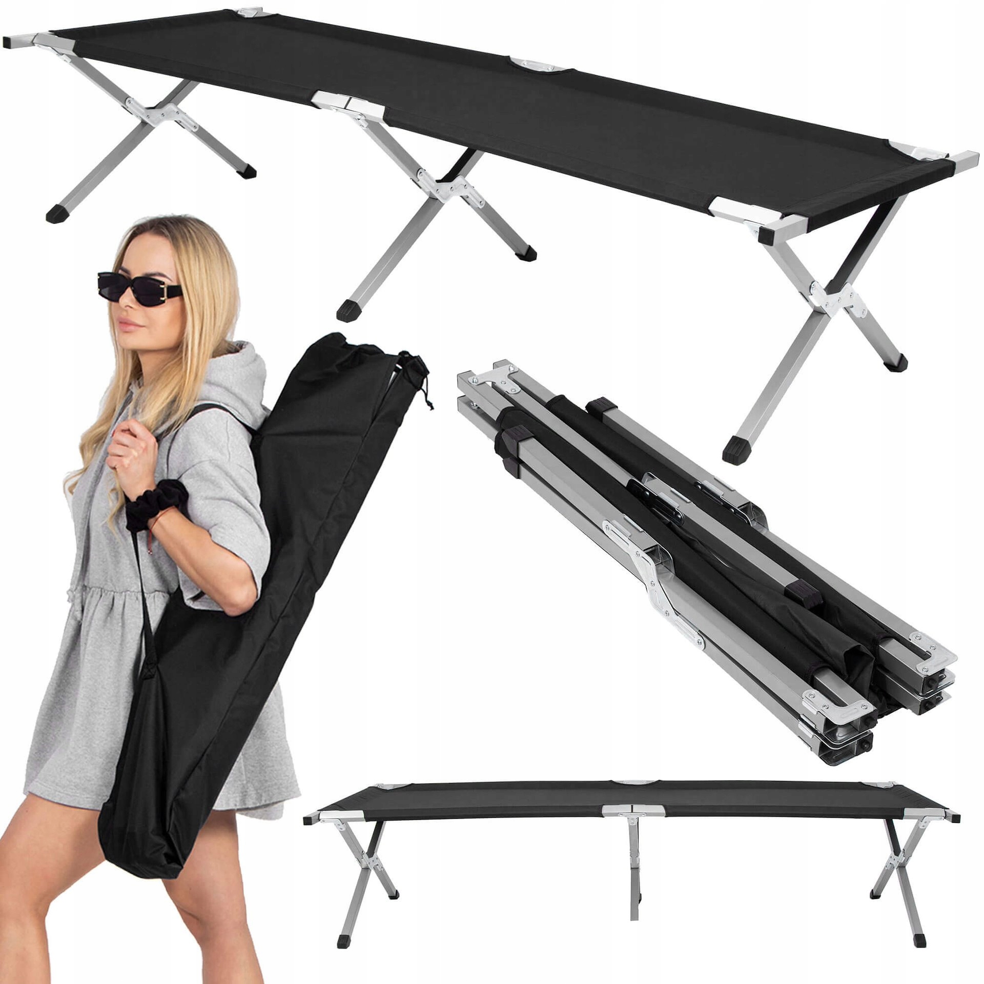 Sulankstomas turistinis lagaminas 190x74 cm
