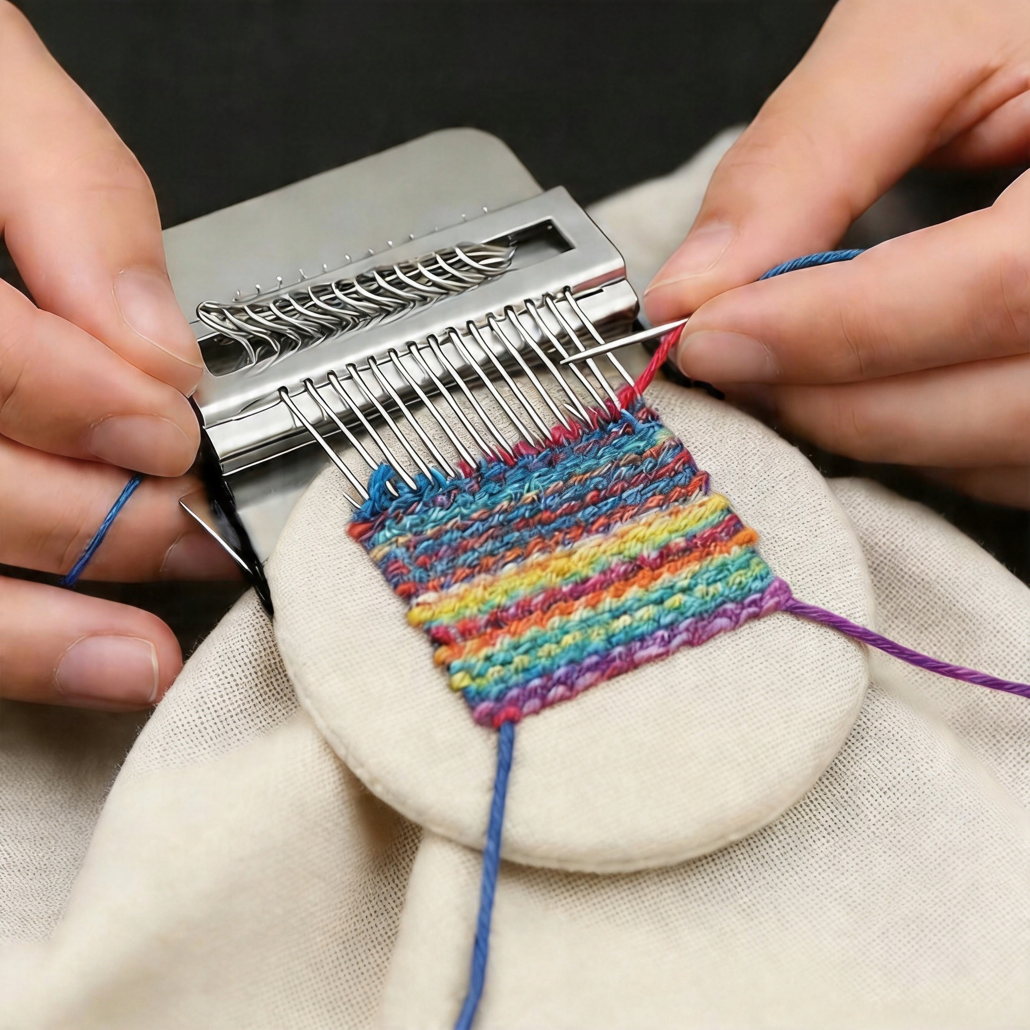 Knit Patch Kit PatchMaker, Nešiojama Darning Lom pradedantiesiems, 14 kontaktų