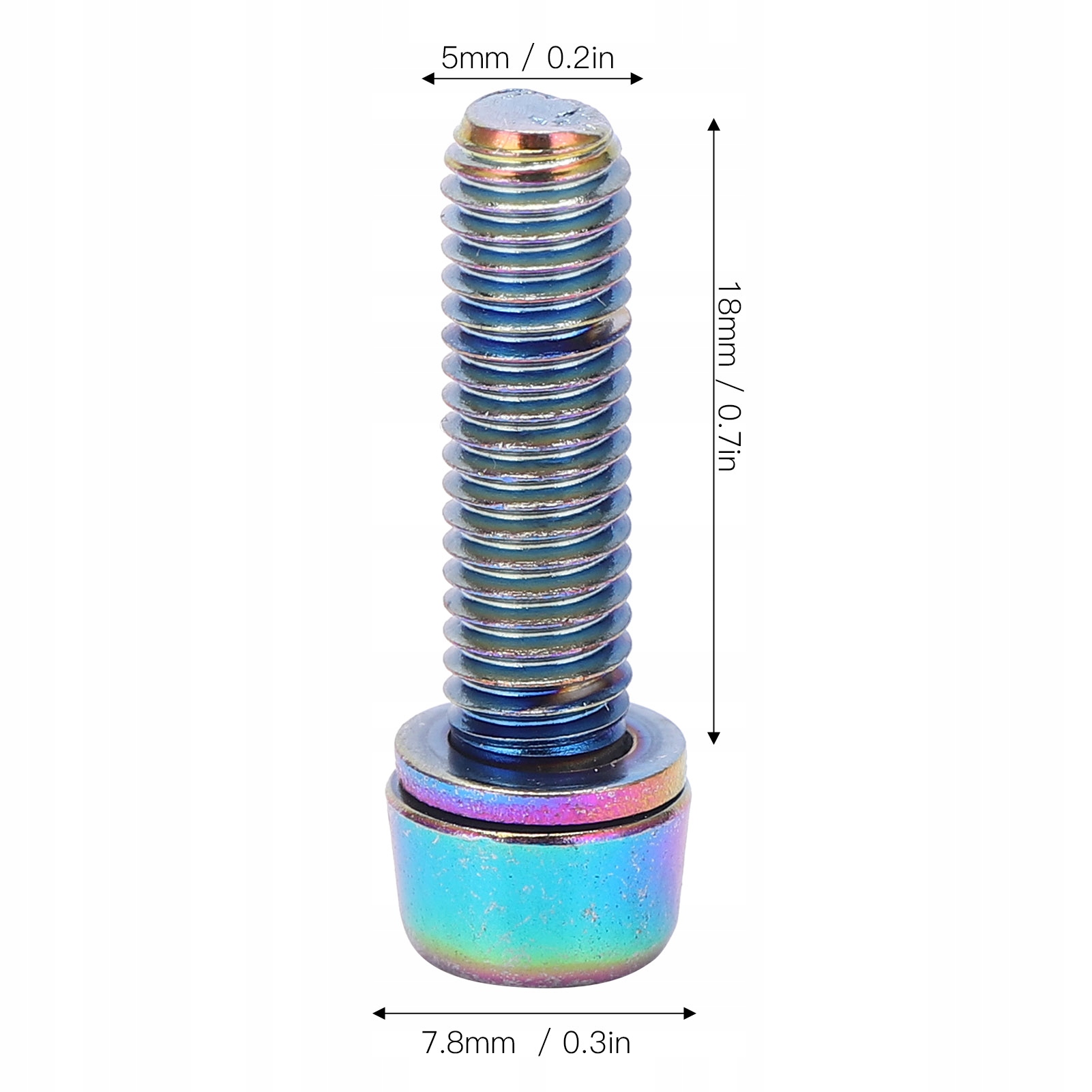 6 VARŽTŲ RINKINYS DVIRAČIO STILIUI, VARENA M5X18MM