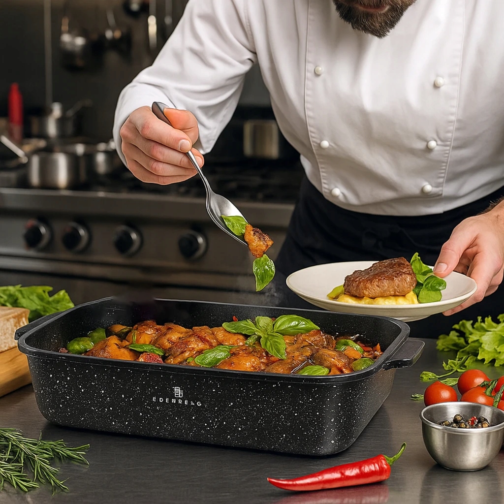 Nelipni kepimo keptuvė Edenberg 4,7 l / 32 CM AROMA KNOB