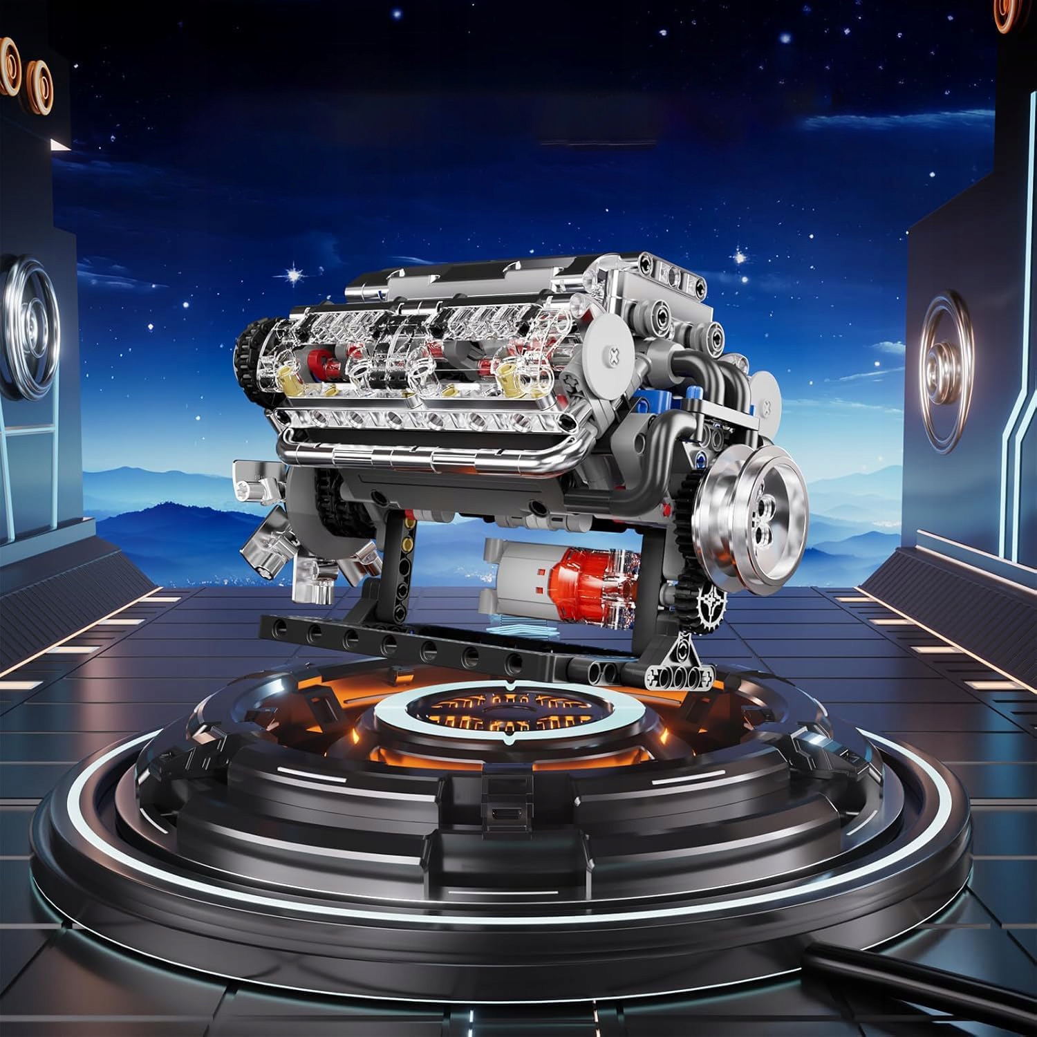 Bedee V8 variklis, mechaninis konstruktorius