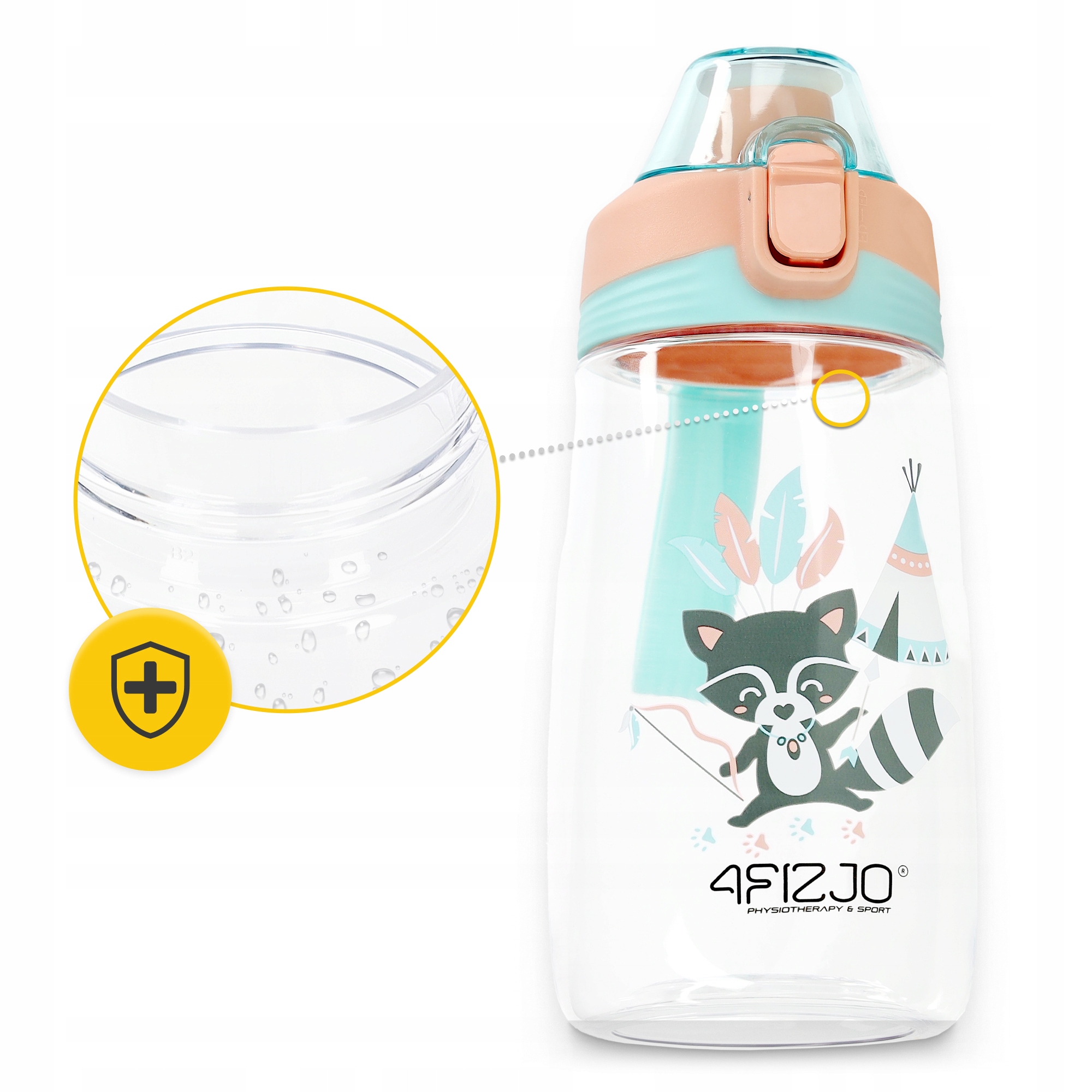 4FIZJO sportinė butelka vaikui Tritan 500 ml