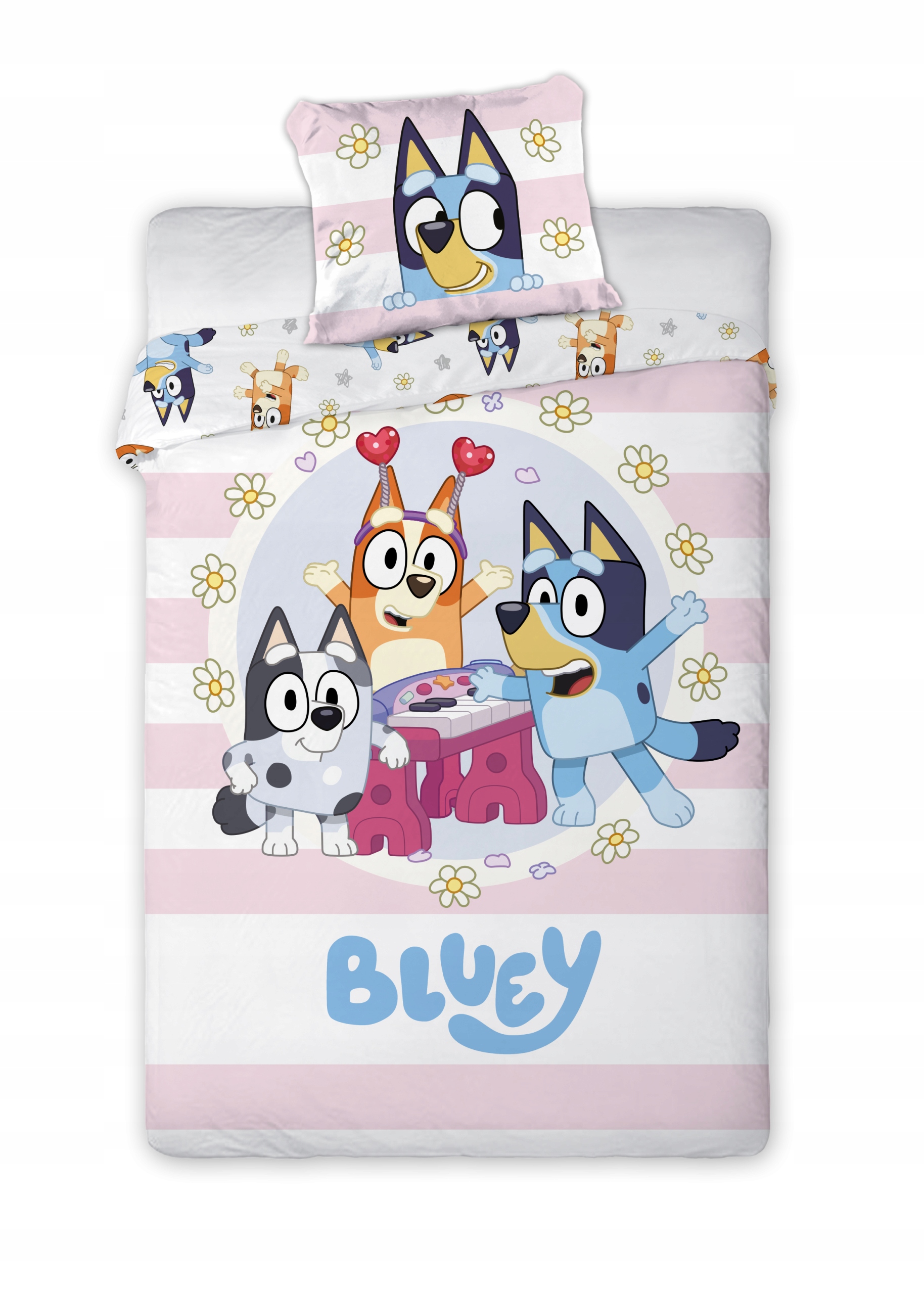 Bluey patalynė 100x135 Blue and Friends medvilnės lovos komplektas