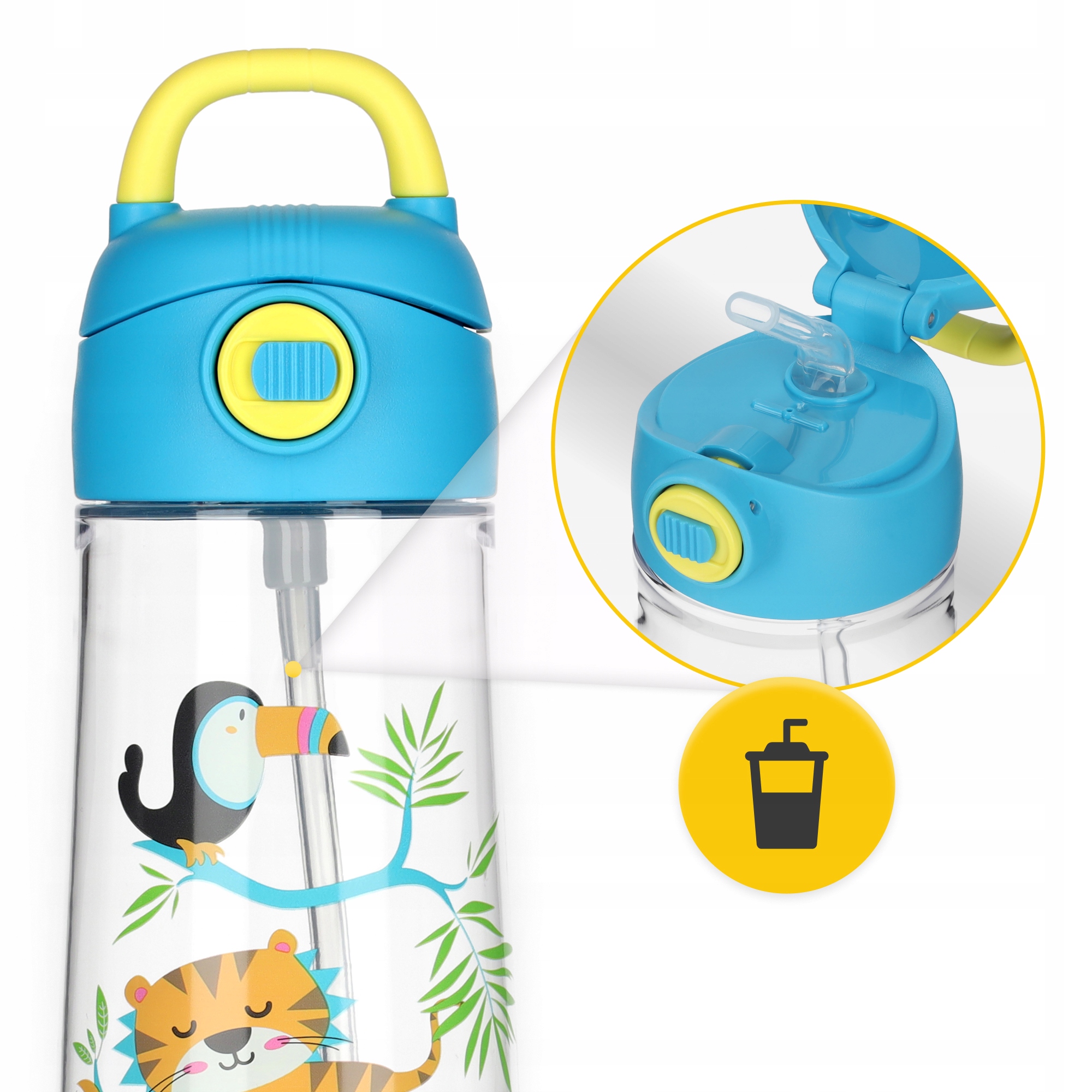 4Fizjo butelė vaikui 550 ml tritan sportui