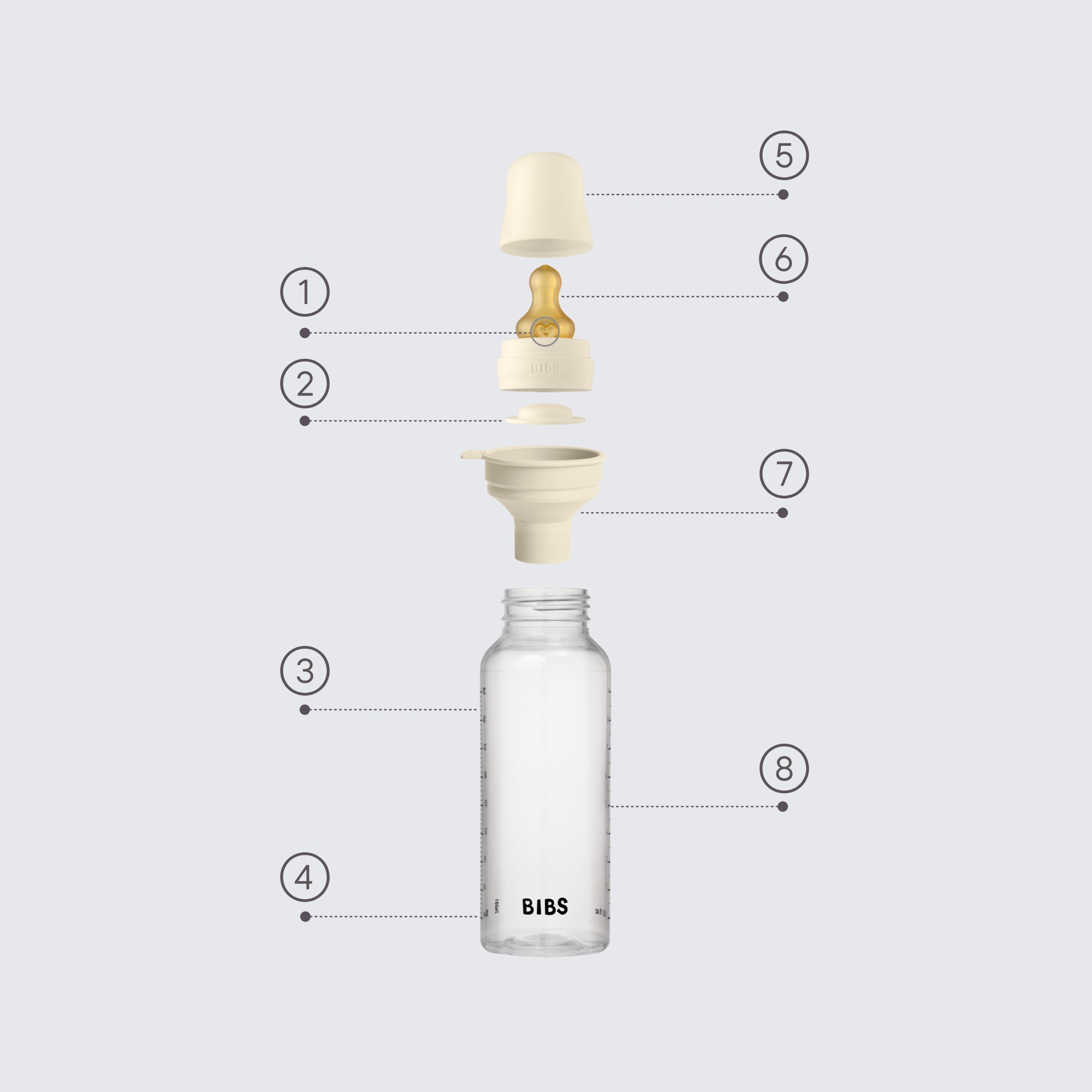 Bibs butelka su silikoniniu žinduku, 150 ml, 2 vnt.