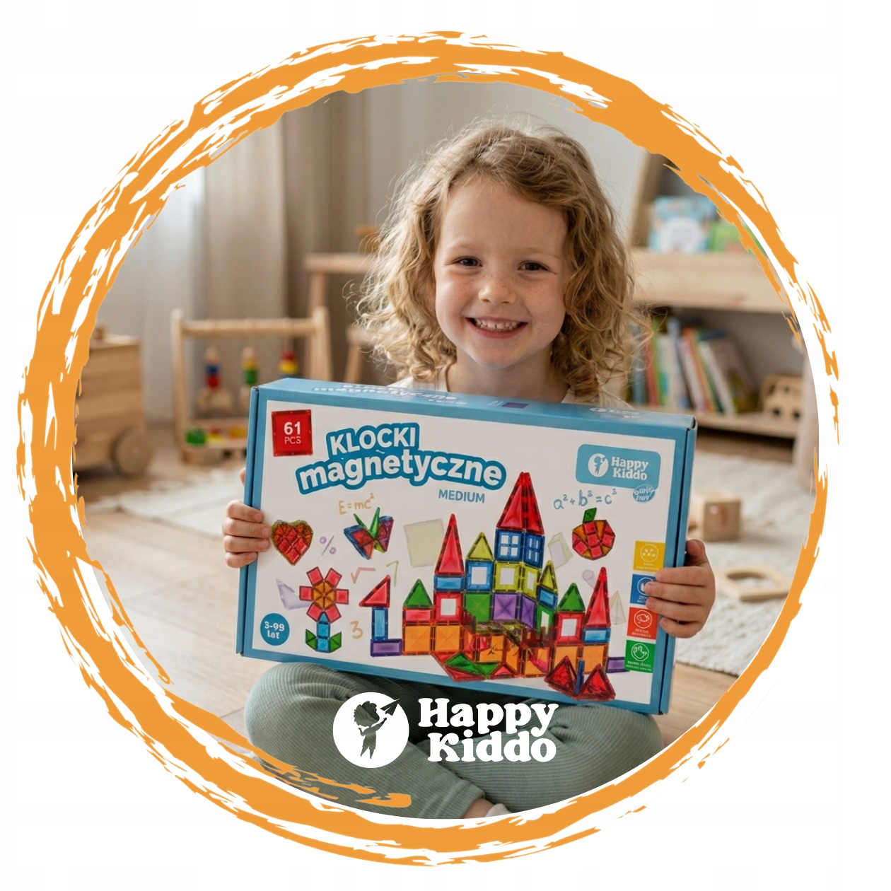 Happy Kiddo magnetiniai konstruktoriai pilis ir auto