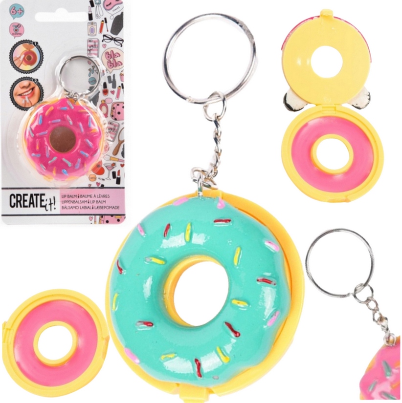 84135 CREATE IT GLOSS LŪPŲ BALZAMAS KEYRING MOTERS DIENAI ĮVAIRIŲ SPALVŲ