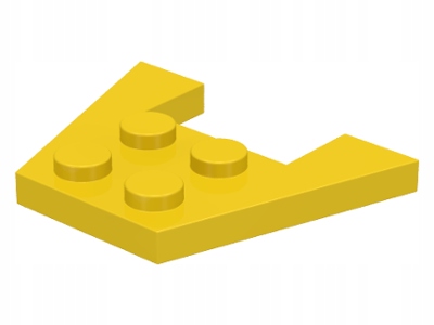 Lego geltona plytelė 3x4 nuožulnė 4859 2 vnt