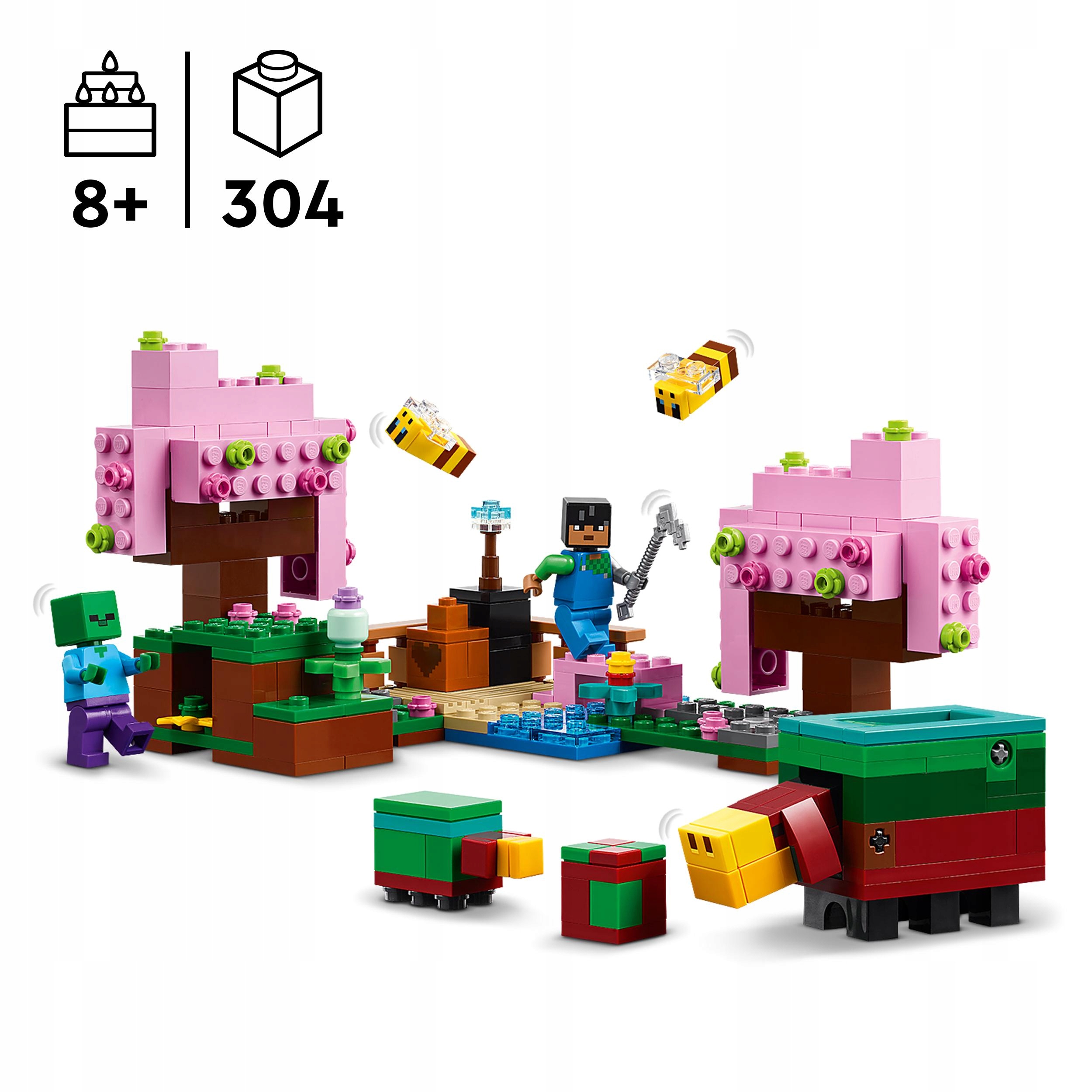 21260 LEGO MINECRAFT CHERRY GARDEN dovanų rinkinys vaikiškoms kaladėlėms