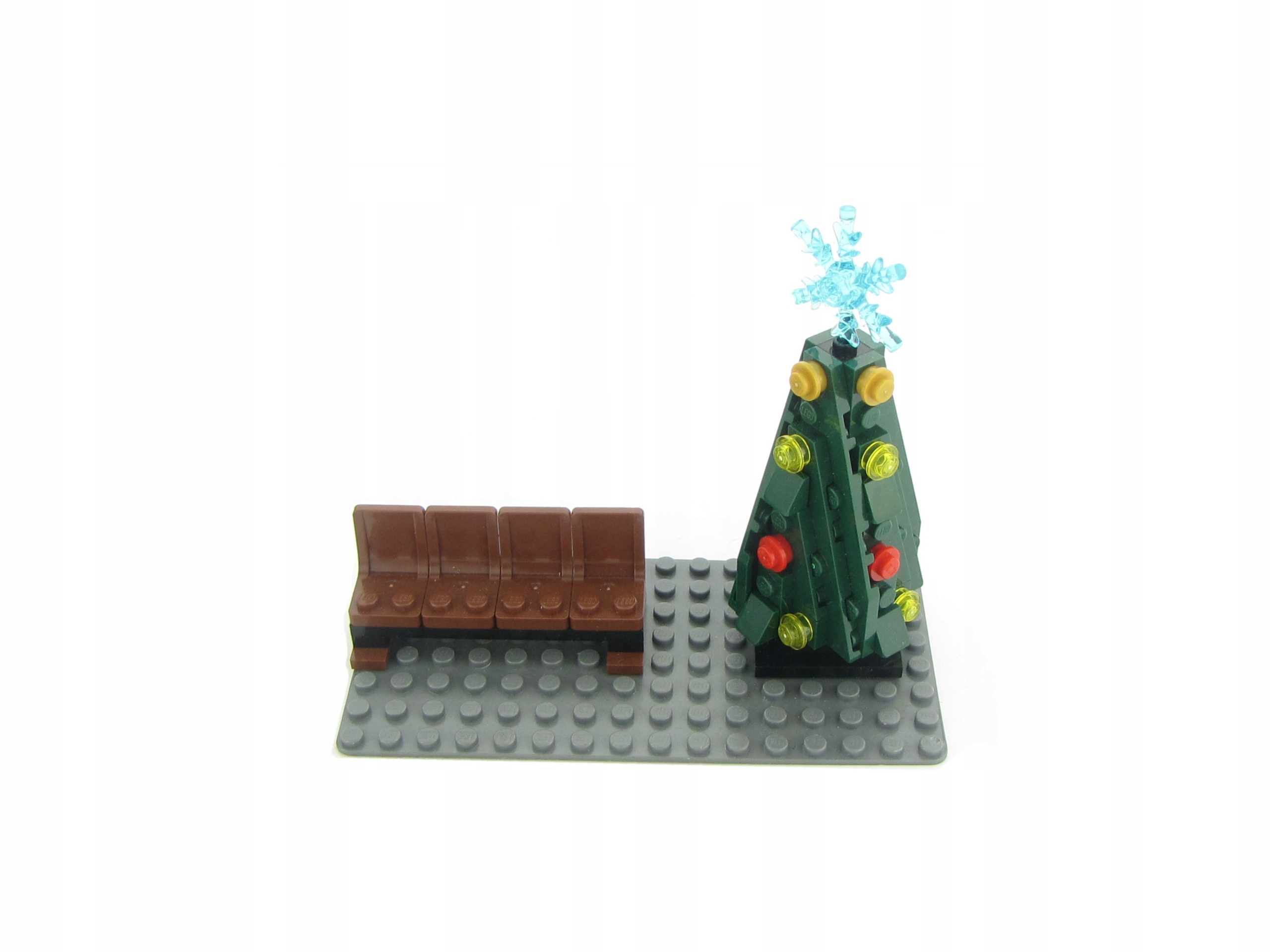 LEGO tamsioji pilka plokštė 8x16 eglė